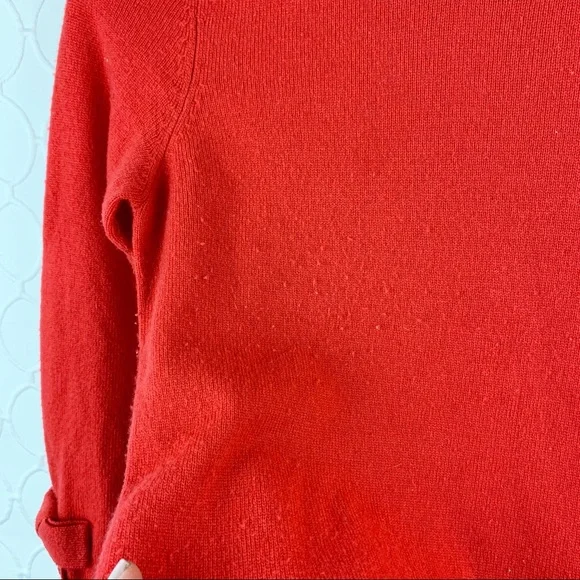 Kate Spade Arianna Red Bow Wool Cashmere Sweater XS - Picture 5 of 8